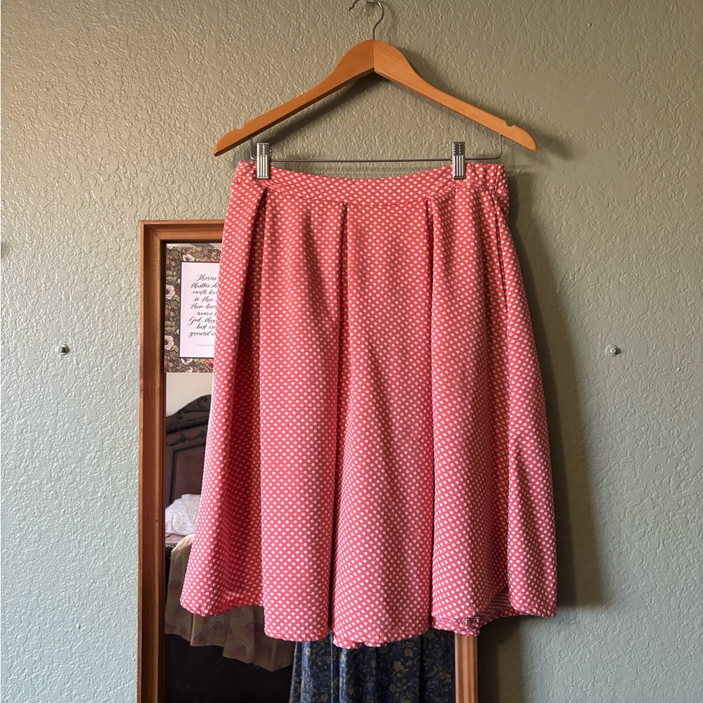 Coral Twirl skirt • LuLaRoe Pink Skirt